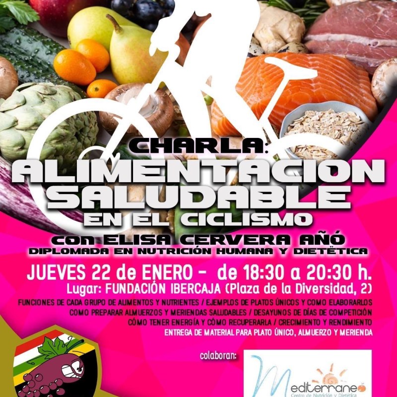 Charla: Alimentación saludable en el&nbsp;ciclismo